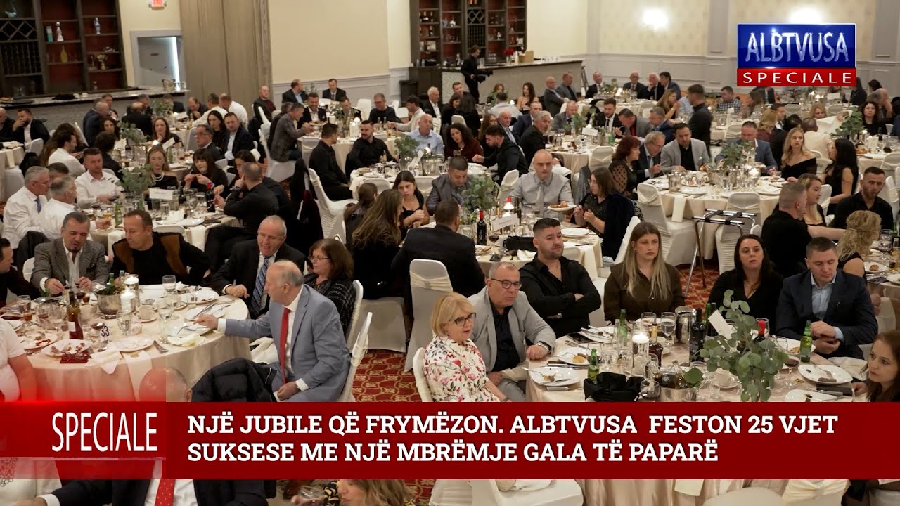 NJ&Euml; JUBILE Q&Euml; FRYM&Euml;ZON  ALBTVUSA  FESTON 25 VJET SUKSESE ME NJ&Euml; MBR&Euml;MJE GALA T&Euml; PAPAR&Euml;