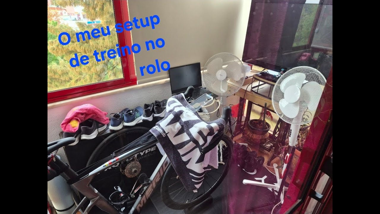 O meu set up de treino em casa no rolo