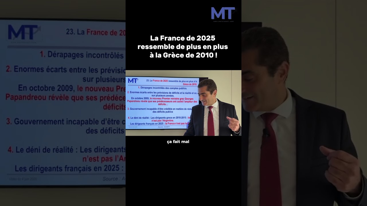 La France de 2025 ressemble de plus en plus à la Grèce de 2010 !