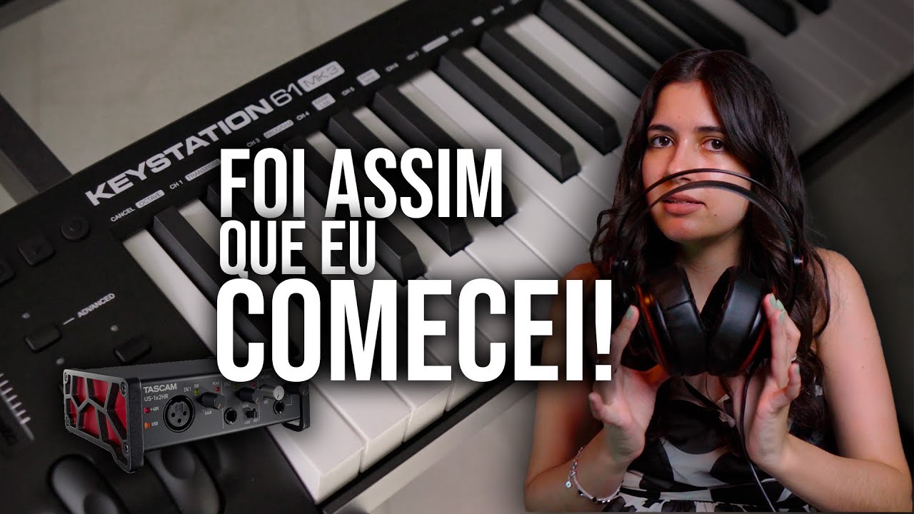 MEU NOVO HOBBY I REVIEW SETUP - Teclado Keystation MK3 61 M-Audio e MAIS!