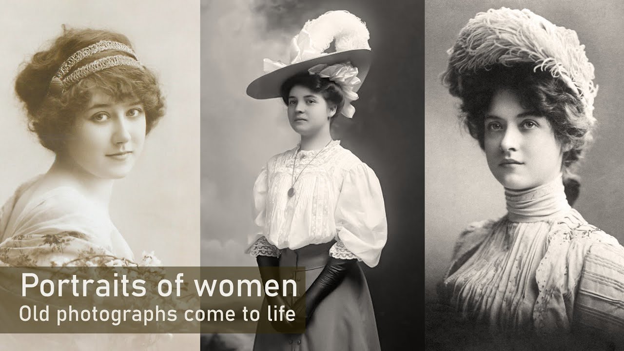 Portraits of women taken over 100 years ago, live on