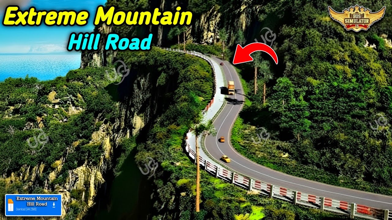 Map Mod Bussid 4.4.1 - New Released Extreme Mountain Hill Road Map Mod For Bus Simulator Indonesia |