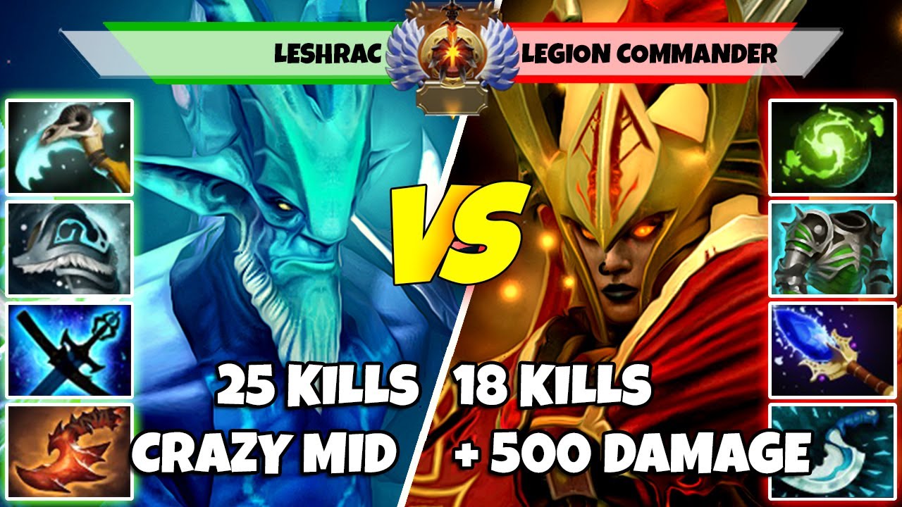 LESHRAC (Mid) vs LEGION COMMANDER (Off) - Epic Battle Of Immortal Rank Dota 2 Players - Z Dota 2