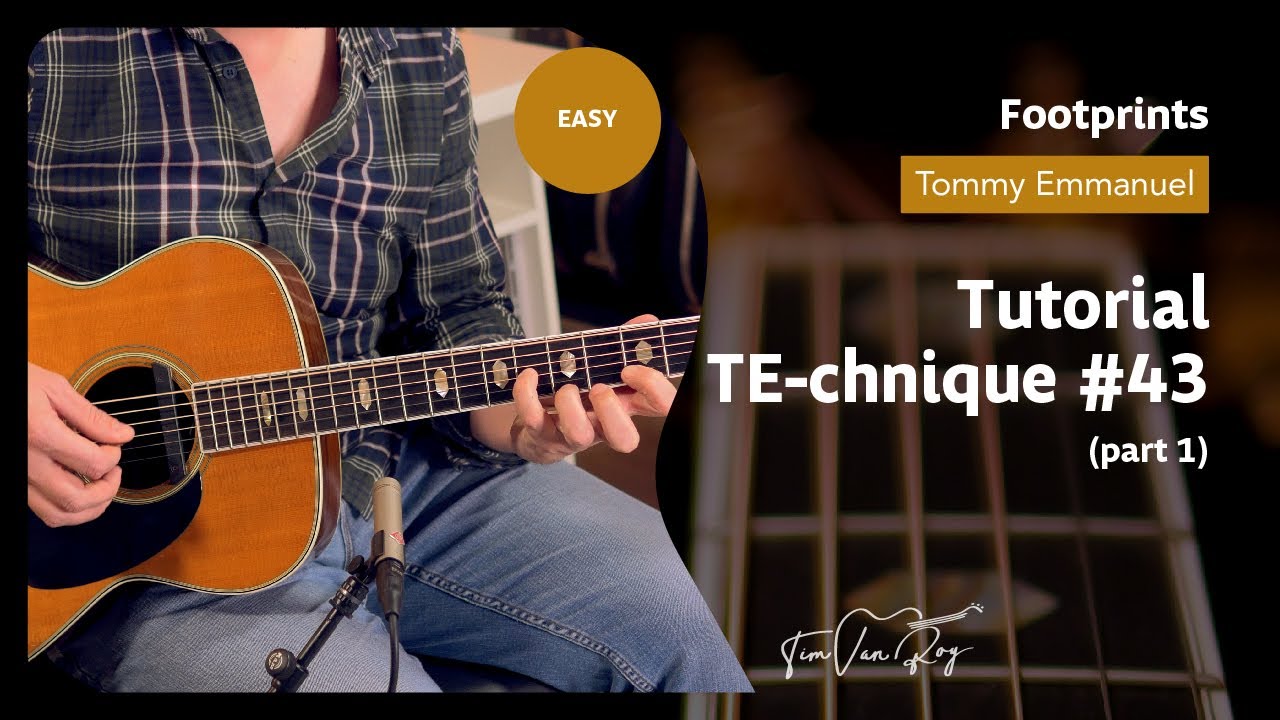 Footprints (Tommy Emmanuel) - Tutorial (Part 1)