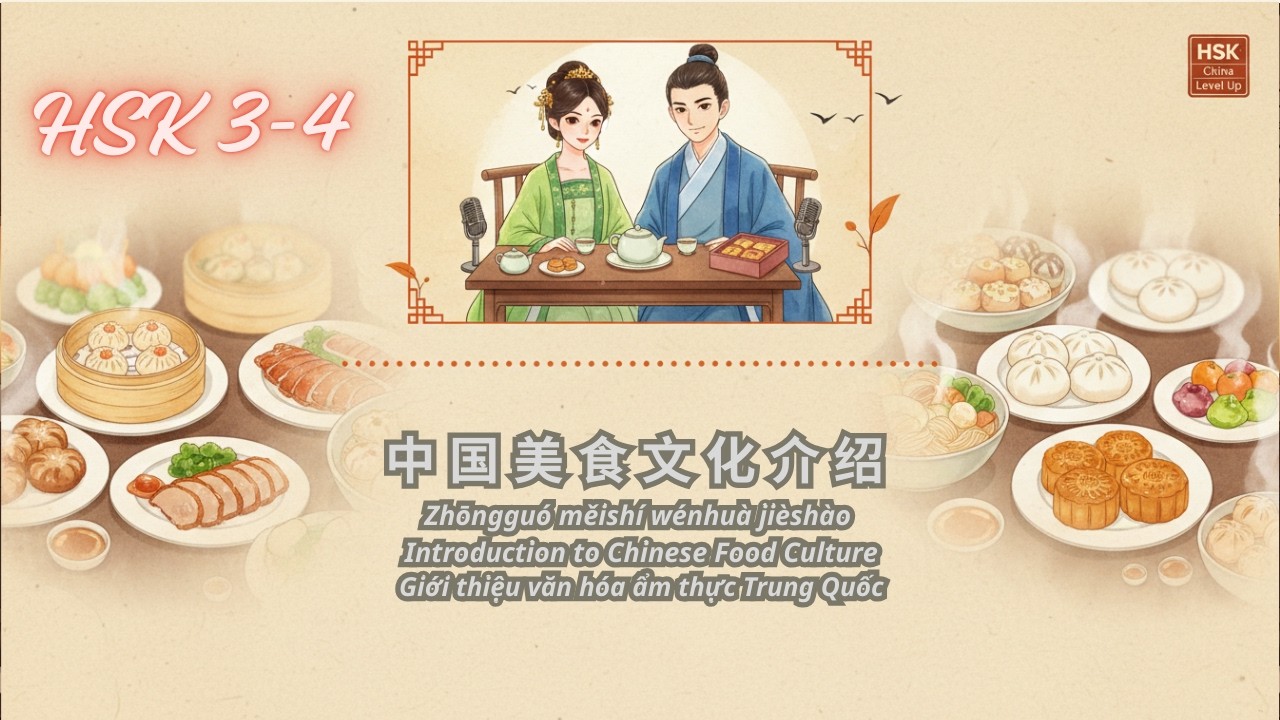 HSK3–4 Các Món Ăn Trung Quốc – Luyện Nghe Tiếng Trung