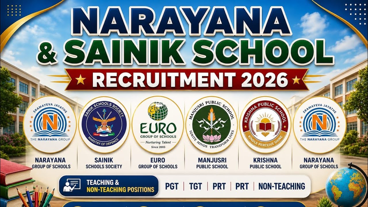 🔥 Latest School Recruitment 2026-27 | PGT TGT PRT | Teaching & Non-Teaching Jobs | Good Salary