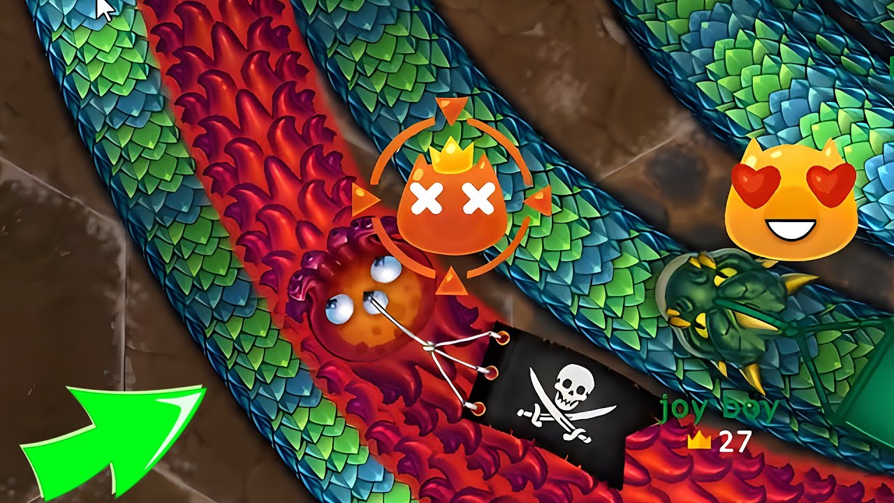 LİTTLE BİG SNAKE.İO✅1 Big Hacker Snake vs Giant Snakes Epic Gameplay