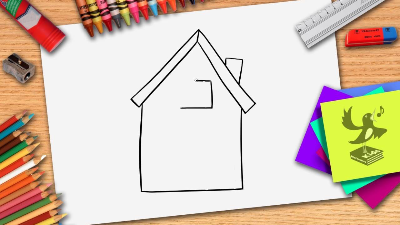 Hoe teken je een huis? Zelf een huisje leren tekenen