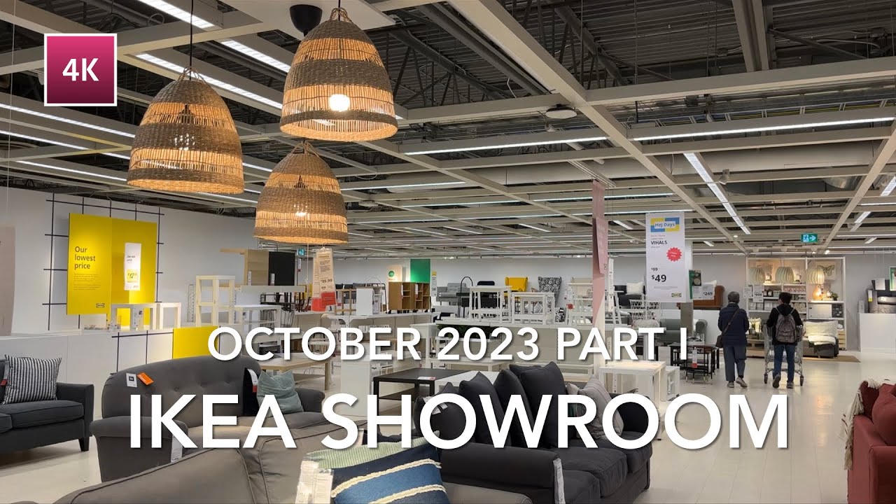 [4K Walk] 🇨🇦 Relaxing IKEA Tour, Showroom October 2023 Part I Halloween Ghost House 🎃 | カナダ・イケア
