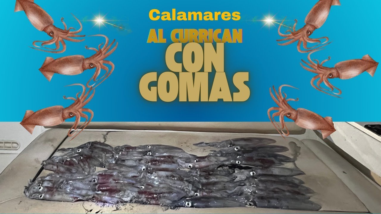 Pesca del Calamar con gomas al Curricán
