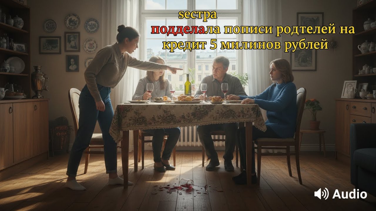 Сестра подделала подписи на кредит [и разрушила семейную идиллию]