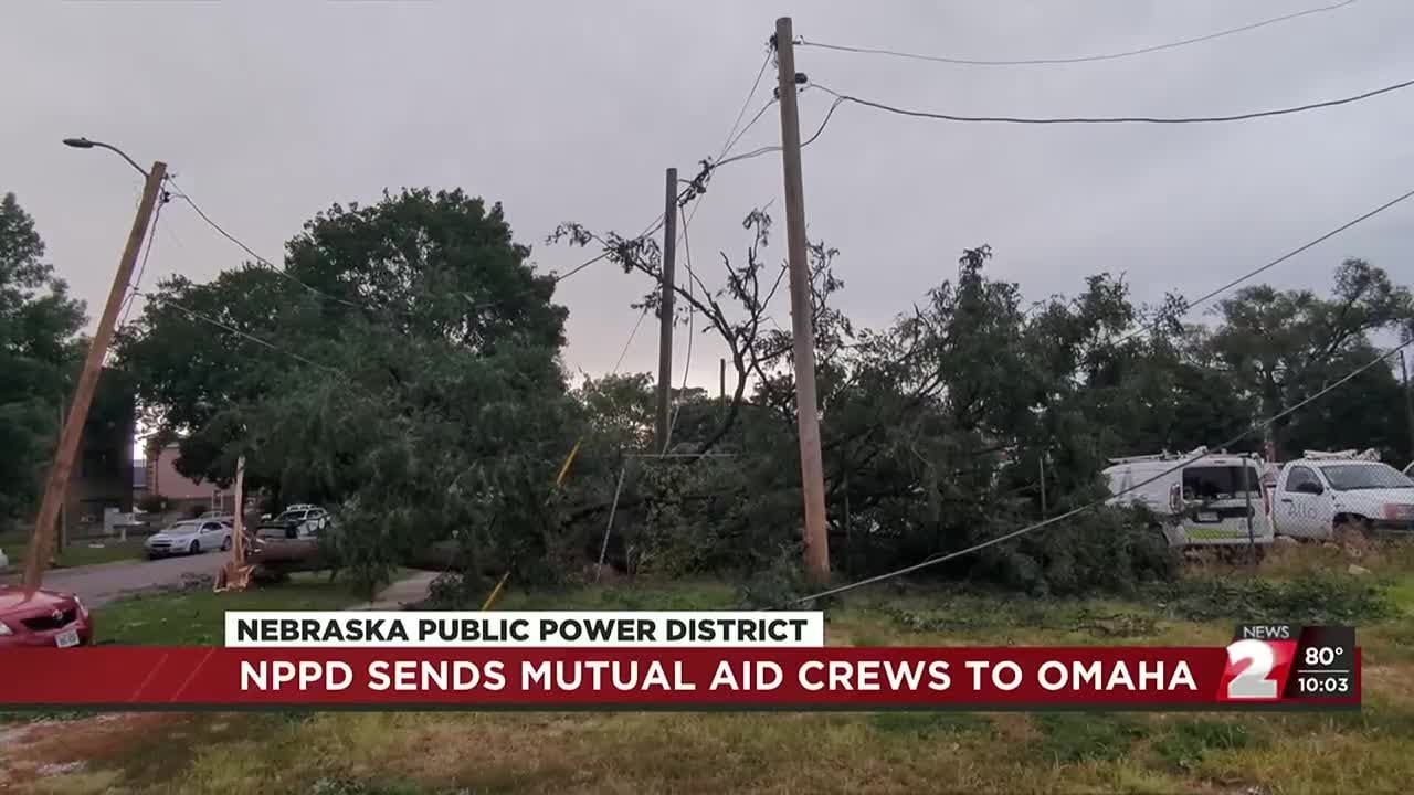 Nebraska Public Power District sends crews to help restore power in Omaha