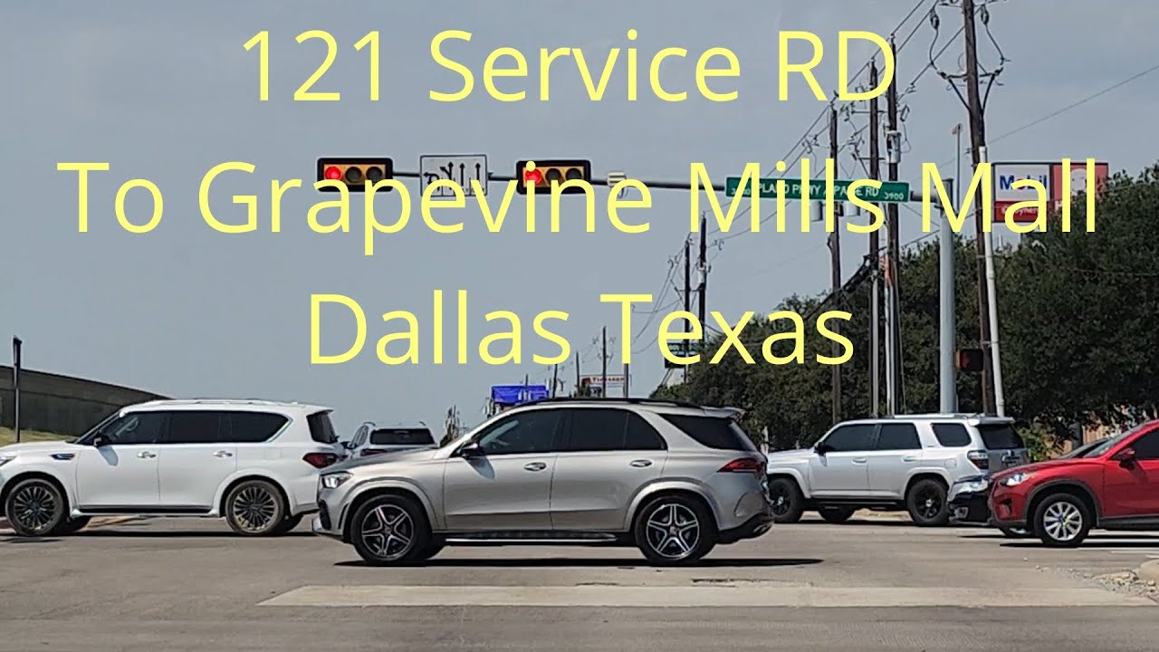 Driving Through 121 Service Rd To Grapevine Mills Mall Dallas Texas Aug 2025