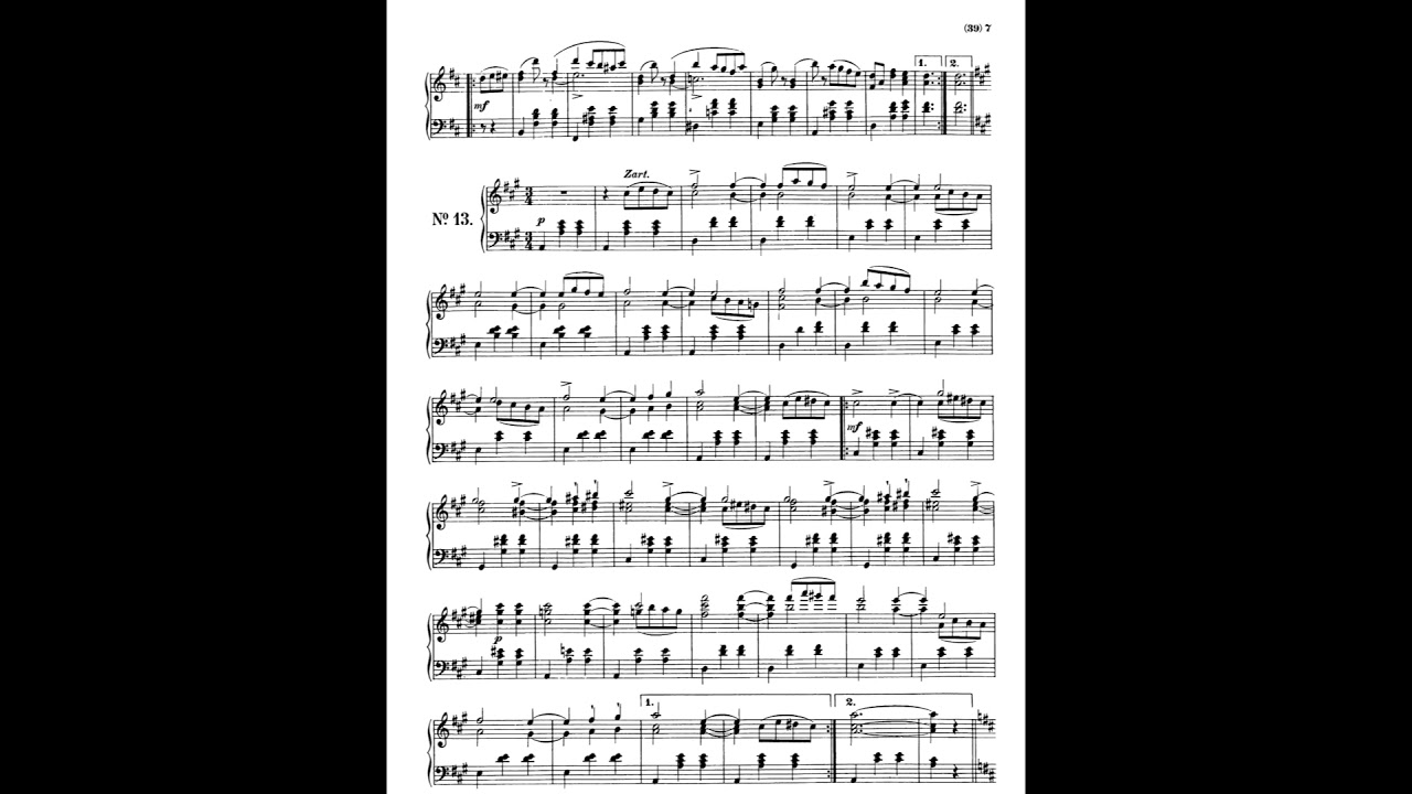 F. Schubert - 34 Valses sentimentales D 779/Op.50 (w/score)