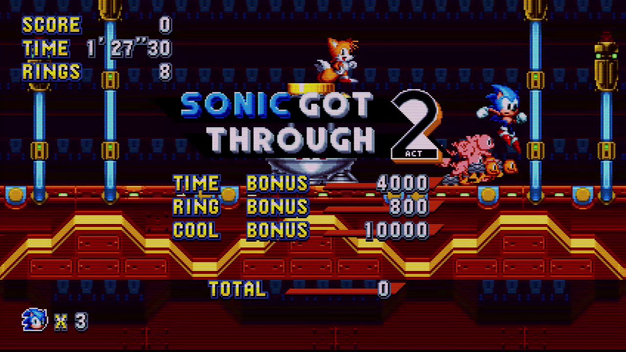 sonic mania hidden unused animal capsule in titanic monarch zone 2
