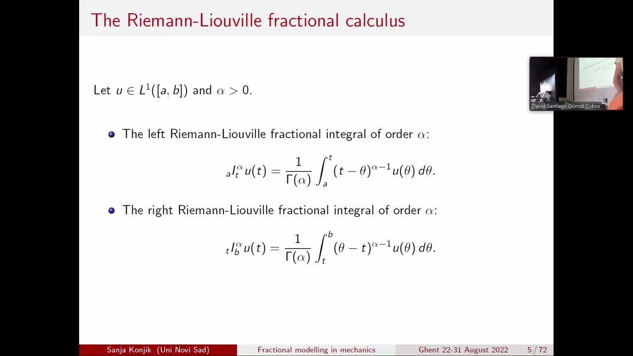 Fractional modelling of various problems in mechanics (Talk 1)