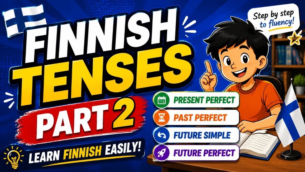 Finnish Verb Tenses(Grammar) | Present ,Imperfekt,Perfect, Pluperfect