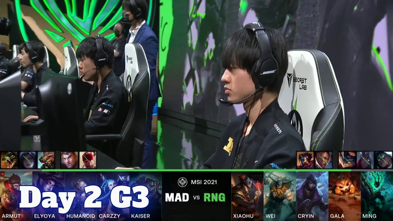 MAD vs RNG - Day 2 LoL MSI 2021 Rumble Stage | Mad Lions vs Royal Never Give Up full game