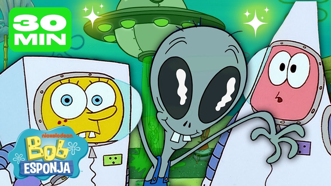 Bob Esponja | Todos os Alienígenas e OVNIs Já Avistados na Fenda do Biquíni 👽 | Português