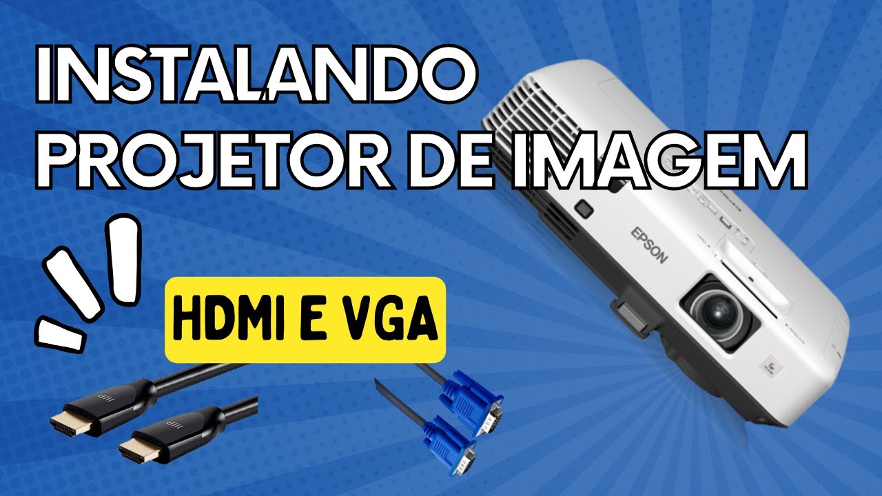 Como instalar e configurar um projetor de imagem #epson #multimedia #projetores