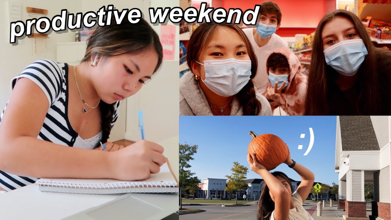 PRODUCTIVE WEEKEND IN MY LIFE | studying and hanging out with friends