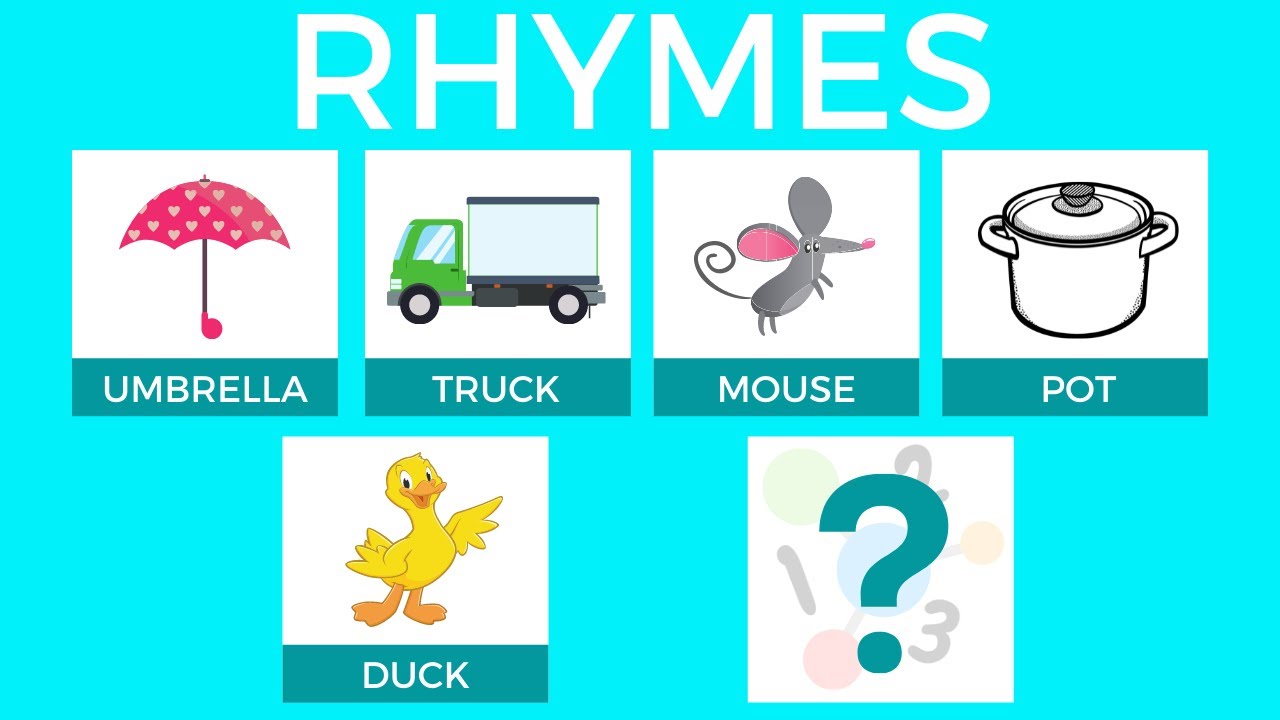 RHYMES | Rhyming for children | Rhyming words | Learning rhyming words for kids | RIME
