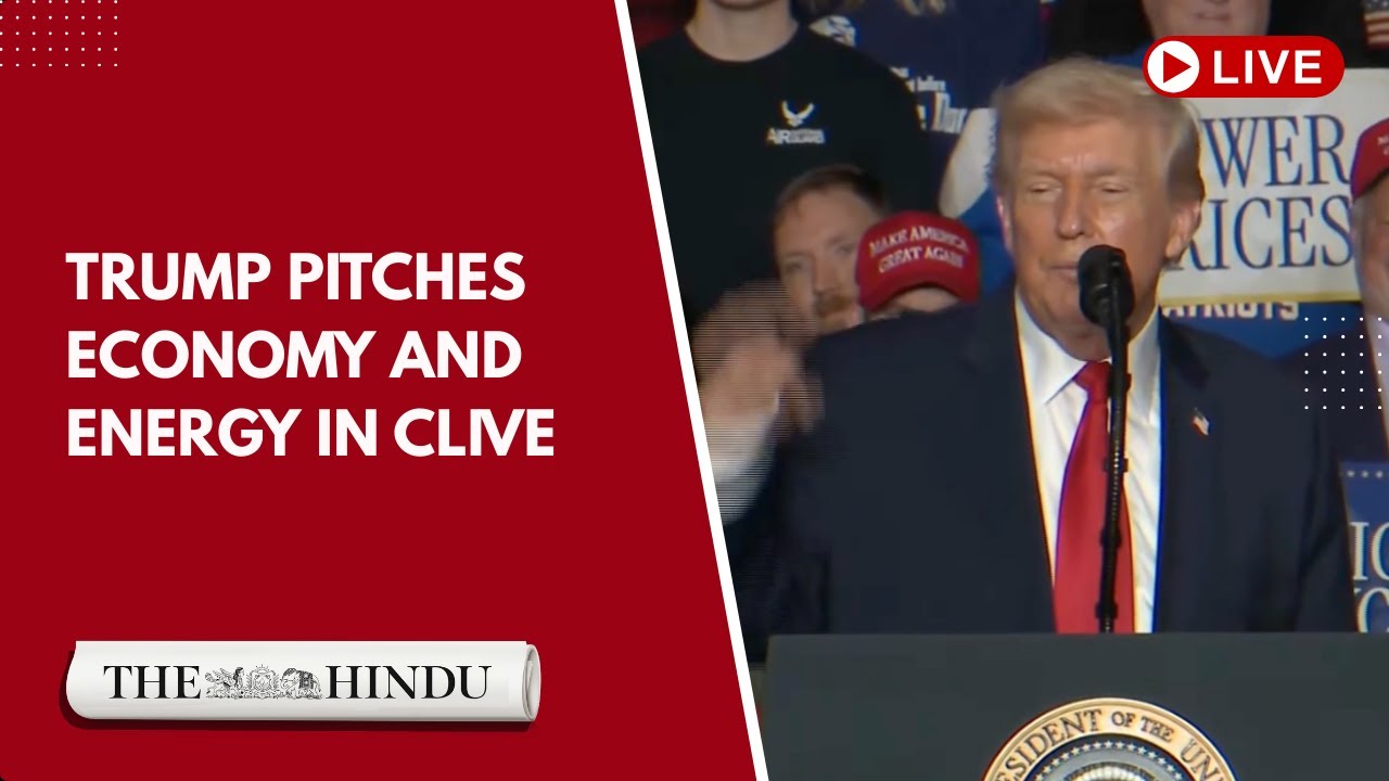 President Trump delivers remarks on economy and energy in Clive, Iowa