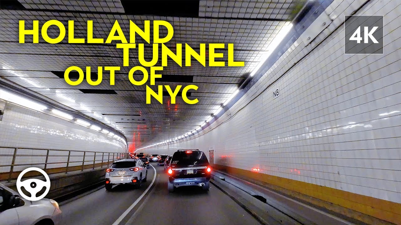 Driving out of NYC via the Holland Tunnel | Driving Tour NYC [4K]
