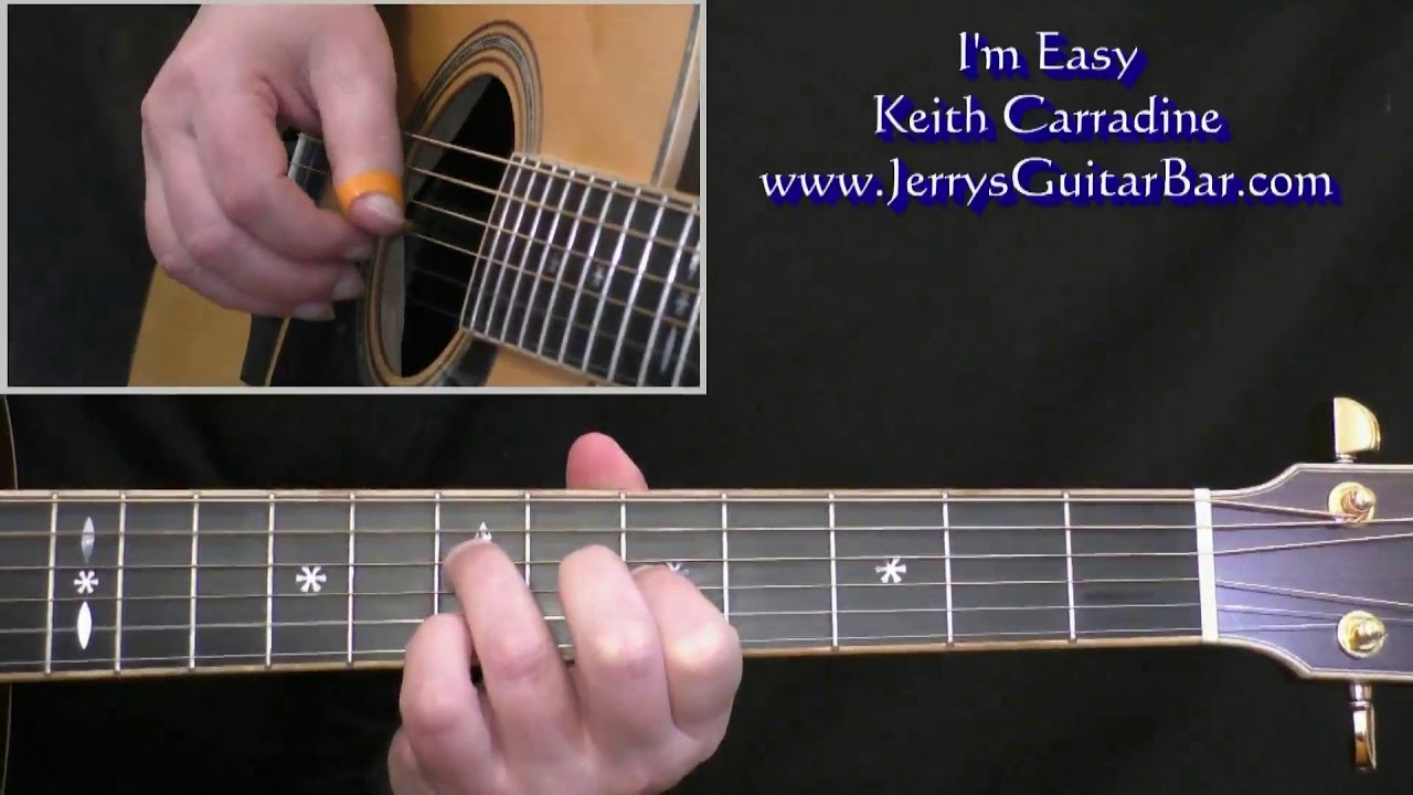 Keith Carradine I'm Easy Intro Guitar Lesson