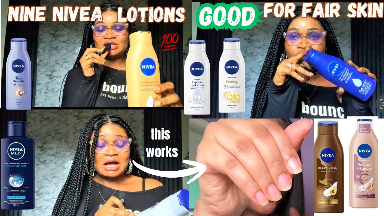 MAKE NIVEA BODY LOTION WORK FASTER FOR FAIR & GLOWING SKIN ( 9 Nivea lotions rating)