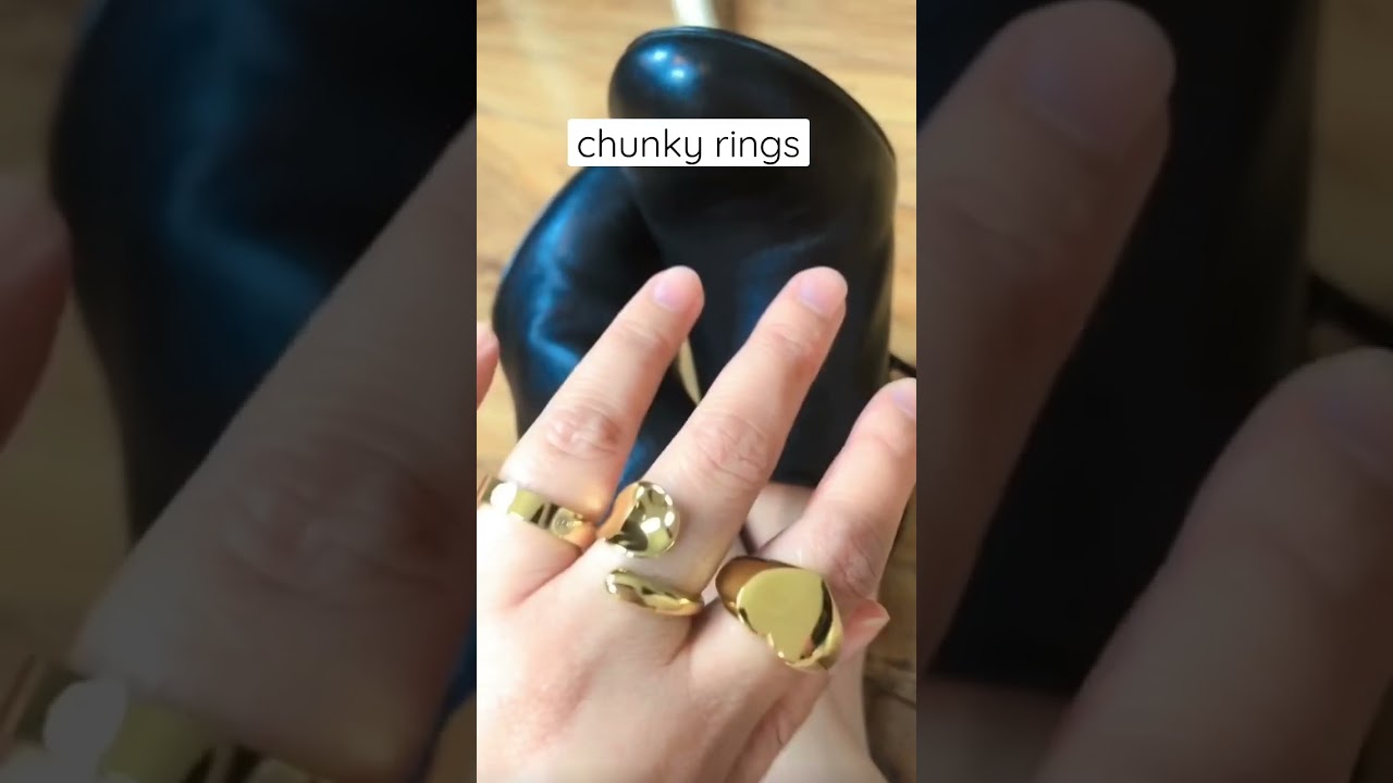 Chunky Rings #goldplatedjewelry #goldplatedring #goldrings #chunkyring