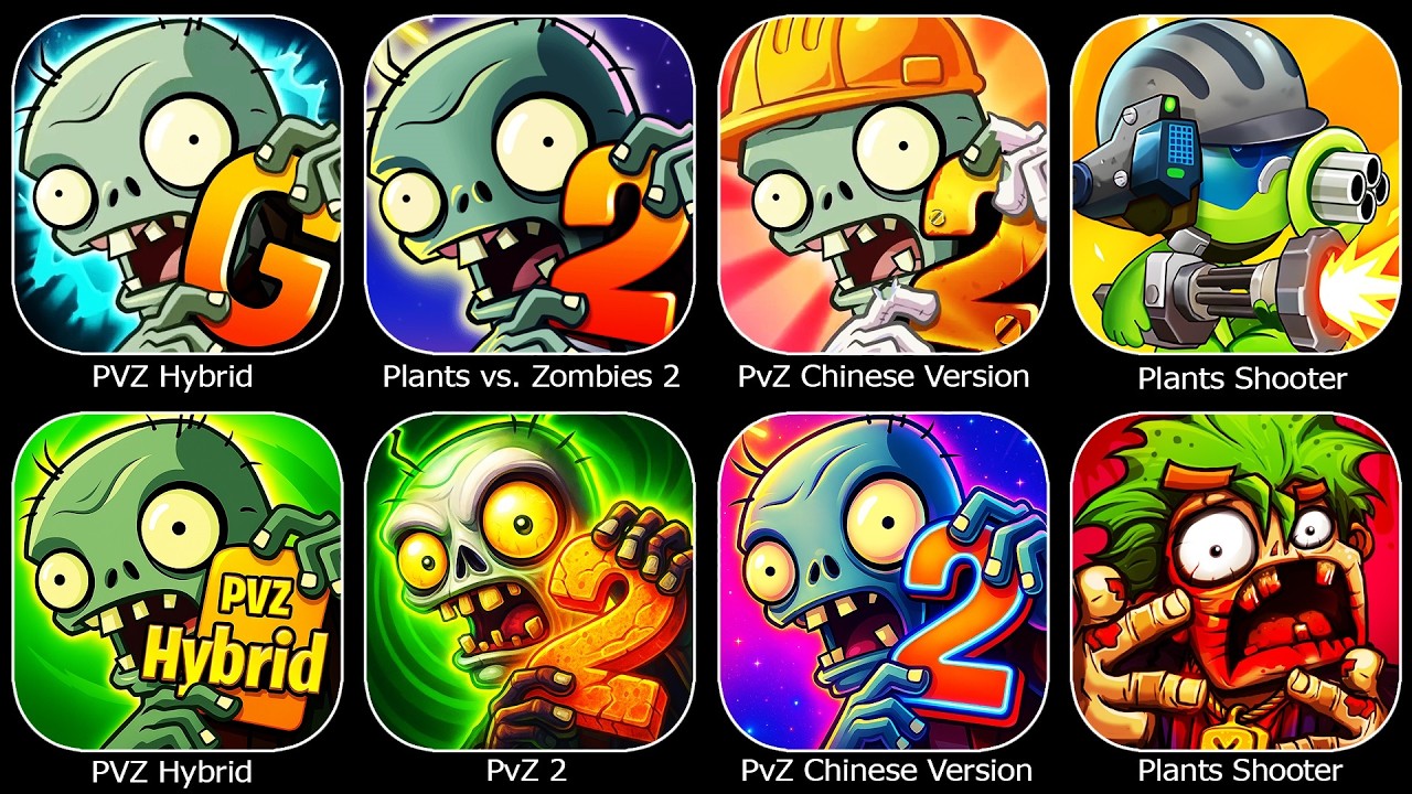 PvZ Chinese Version,PVZ Hybrid,Plants vs. Zombies 2,PvZ 2,Plants Shooter