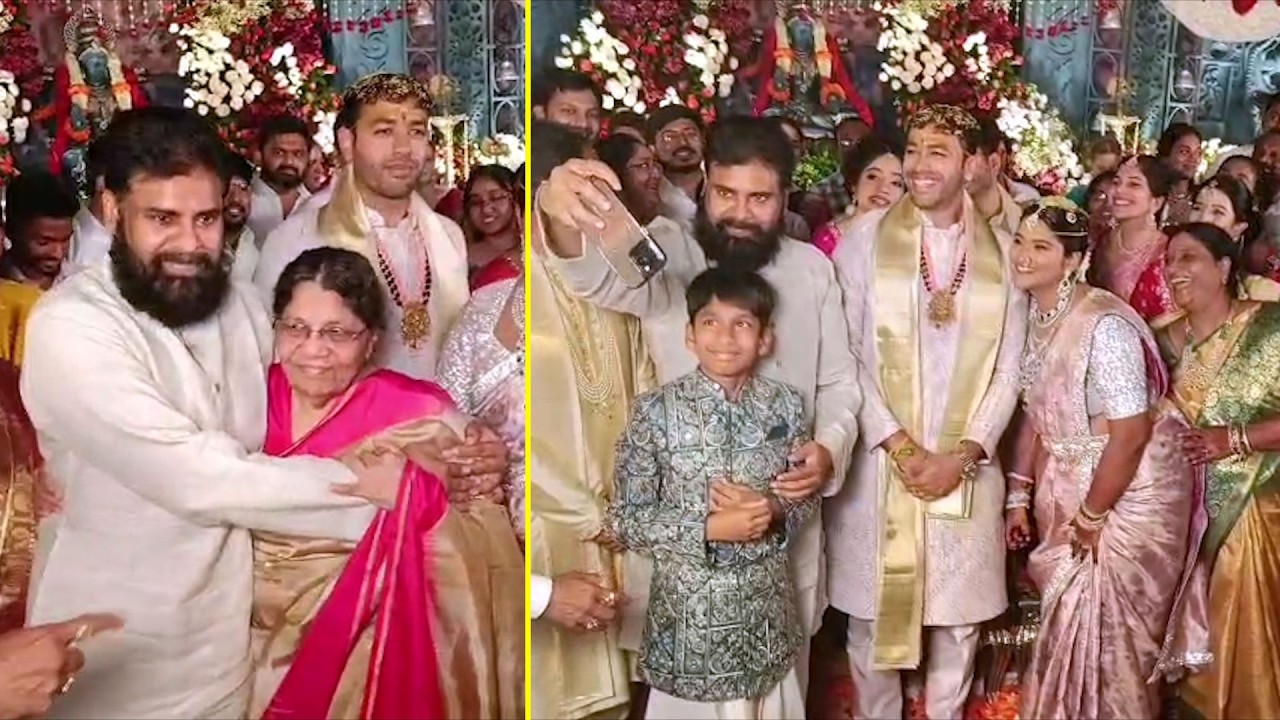 Deputy CM Pawan Kalyan Visuals @ Dhulipalla Narendra Daughter Marriage