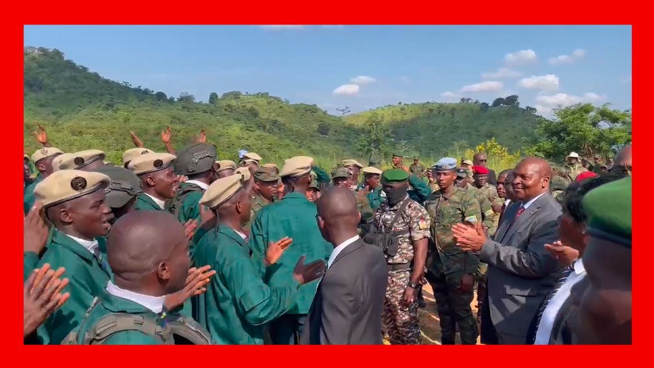 634 RDF-trained recruits in the Central African Republic celebrate their graduation
