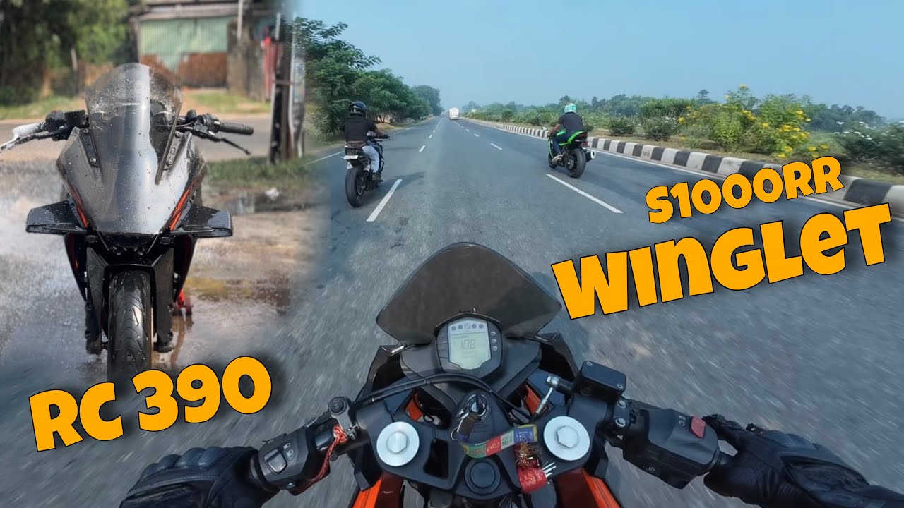 S1000rr Winglet ☠️ | RC 390 | Sunday Ride✨ | Zx6r Fly by ☠️ | Crazy Ride 