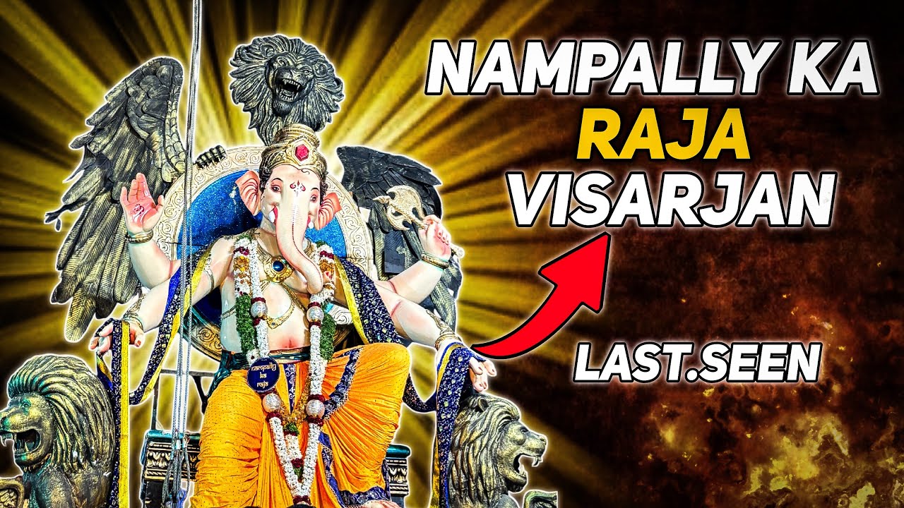 NAMPALLY KA RAJA GANESH VISHARJAN AT TANKBUND 2024 || Bashapakaganesh || #ganesh #vlog