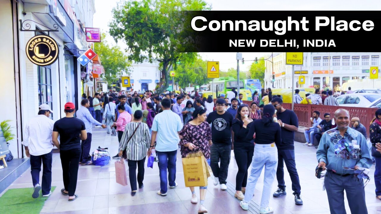 Walking in India - Connaught Place Delhi | Janpath Market Delhi, New Delhi, India 🇮🇳