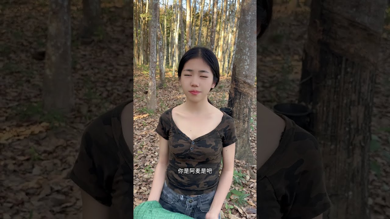 大山苗族女孩阿麦，我让她过来跳舞可以吗#老挝#老挝美女#老挝女孩#舞蹈#缅甸女孩 #少数民族 #中缅边境 #农村女孩
