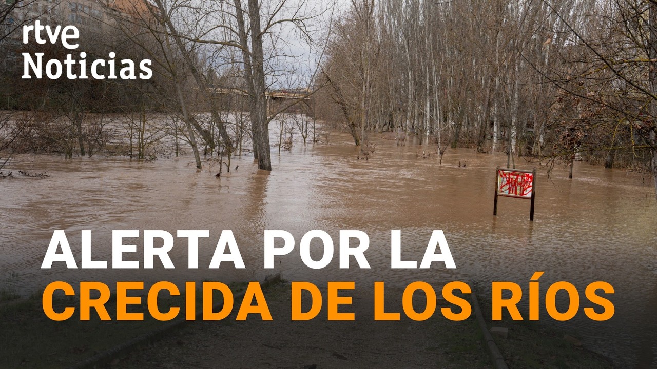 TEMPORAL ESPAÑA | PENDIENTES de la CRECIDA de los RÍOS DUERO y EBRO | RTVE Noticias