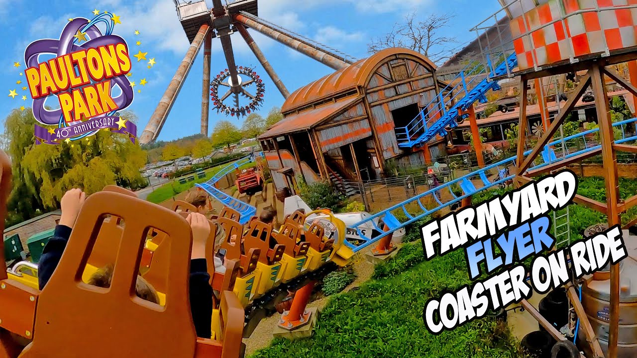 Farmyard Flyer Coaster On Ride at Paultons Park (June 2023) [4K]