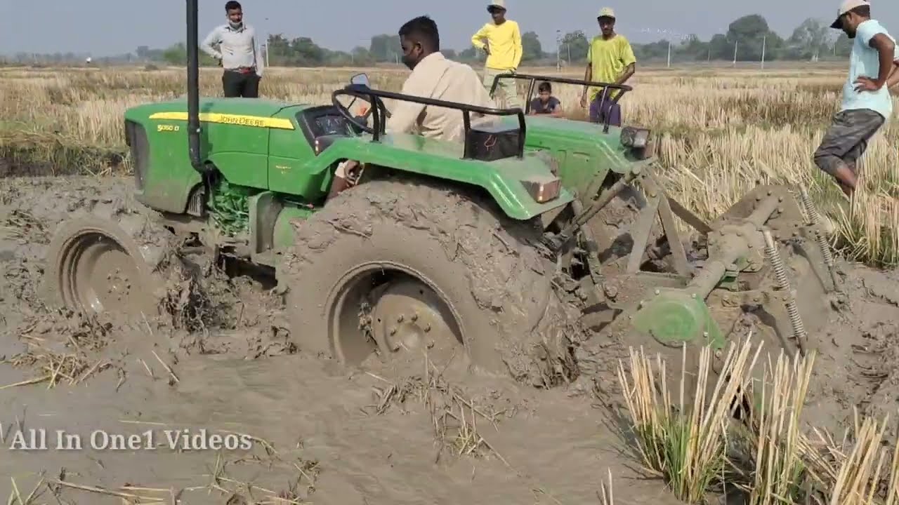 NEW JOHN DEERE 5050D 4WD PERFORMANCE TEST IN DEEP MUD || BUT TEST ??