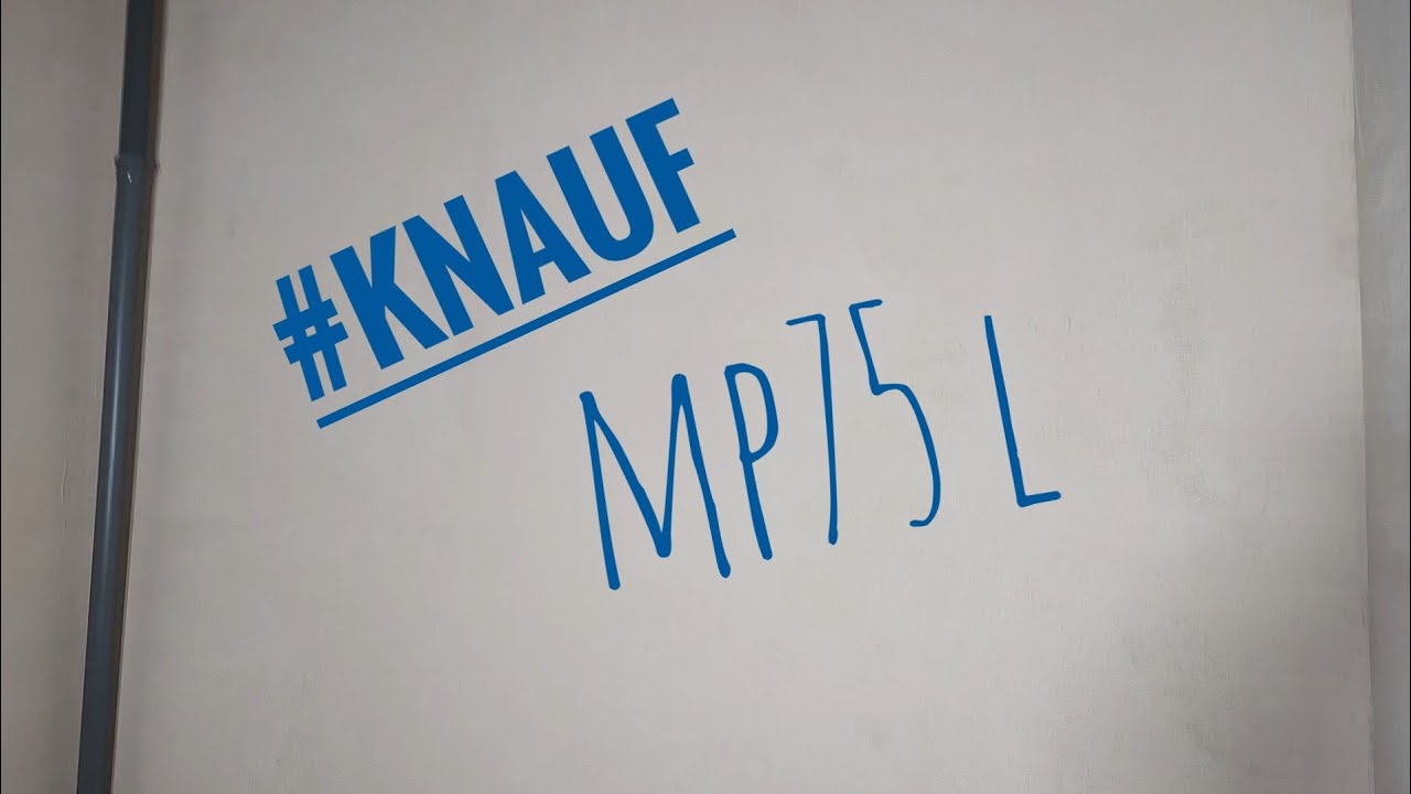 Tynkowanie samemu. Tynk knauf MP75 L po testach. #knauf, #tynkigipsowe, #budowadomu