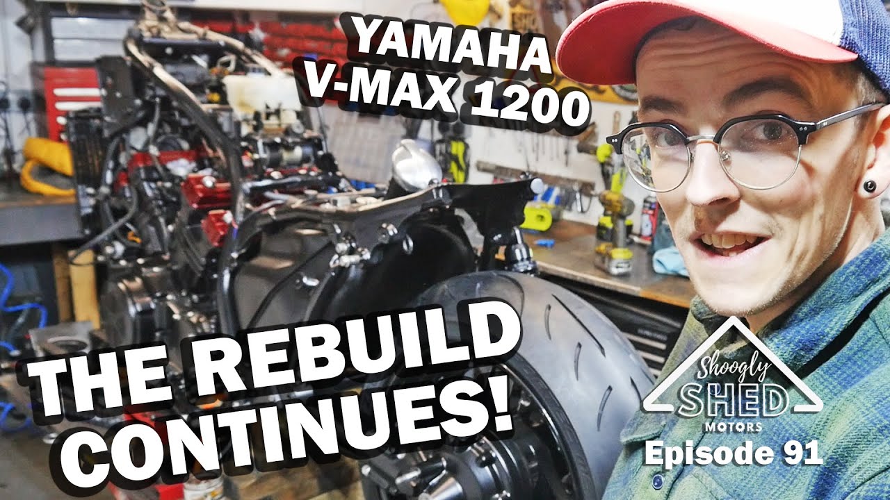 The Rebuild Continues! Yamaha V-Max 1200 - Shoogly Shed Motors Episode 91