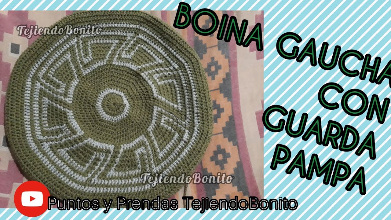BOINA Gaucha con GUARDA #BoinaTejidaaCrochet