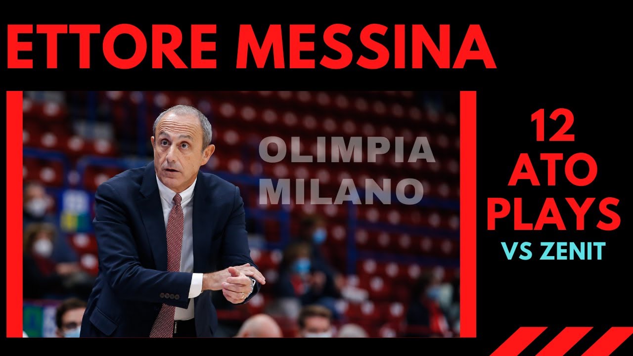 ETTORE MESSINA: 12 ATO plays vs Zenit (Euroleague February 22nd) *Olimpia Milano playbook*