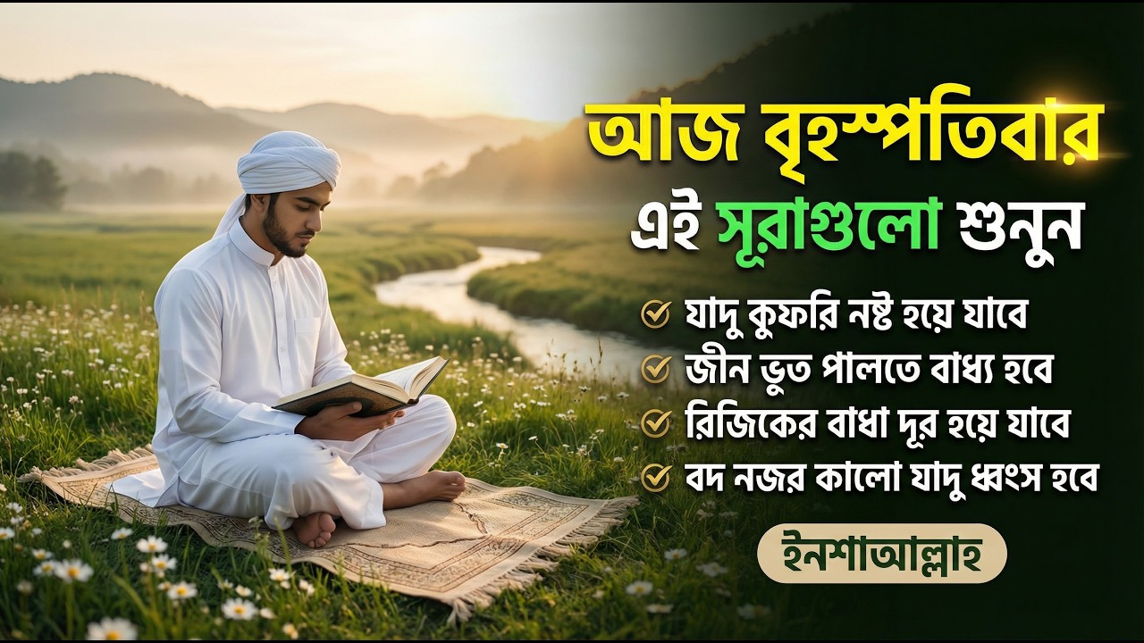 আজ বৃহস্পতিবার জীন, ভুত, রোগ, দুশ্চিন্তা, বদনজর, রিজিকের বাধা দুর হবে | Listen every Thursday