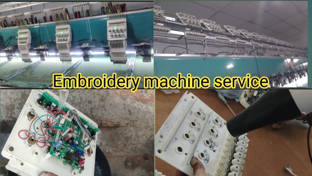 Embroidery machine service|aslam sultan mix vlog