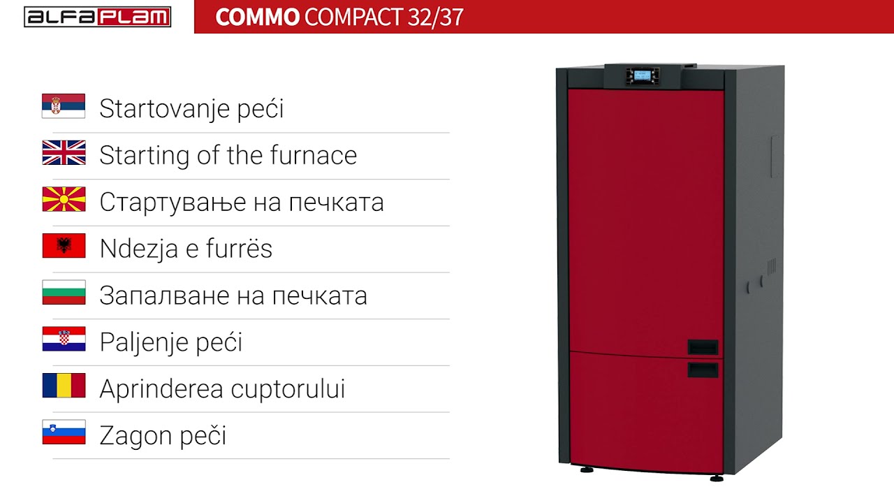 Commo Compact 32  Startovanje peći (Stove Ignition)