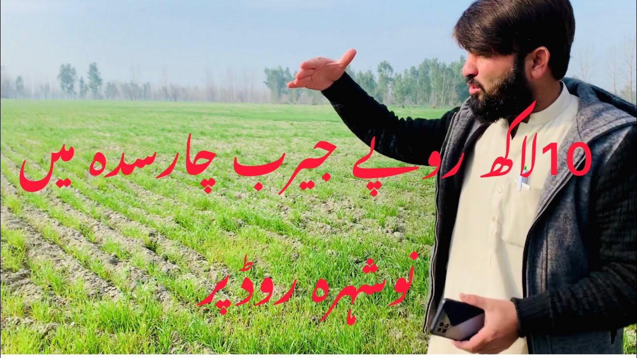10 lak ropy fe jirab Sab se sasta Zamin wo be charsadda me GT rod se 4 kilometre fasela
