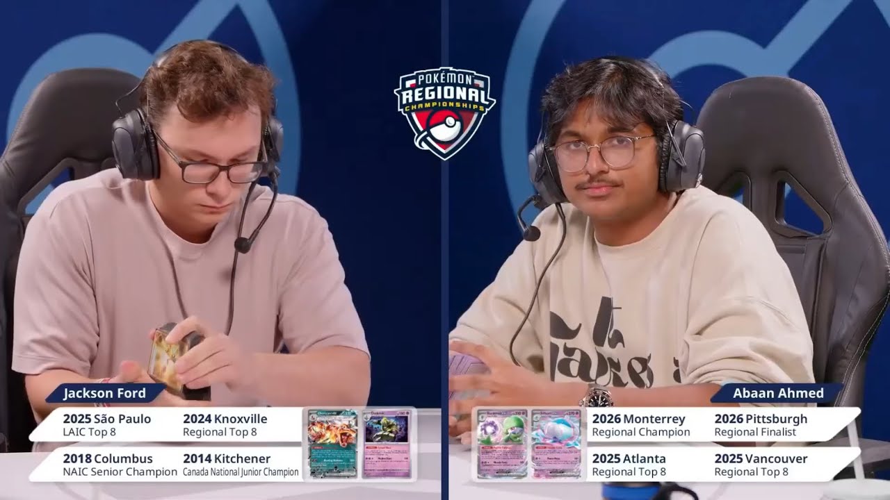 Финал регионального турнира Pok&eacute;mon TCG Milwaukee 2026. Чаризард Пиджеот против Гардевуара